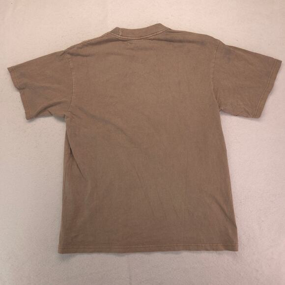 PacSun Casual Crew Neck Short Sleeve Striped T Shirt Mens Size Medium M Brown - Picture 9 of 9